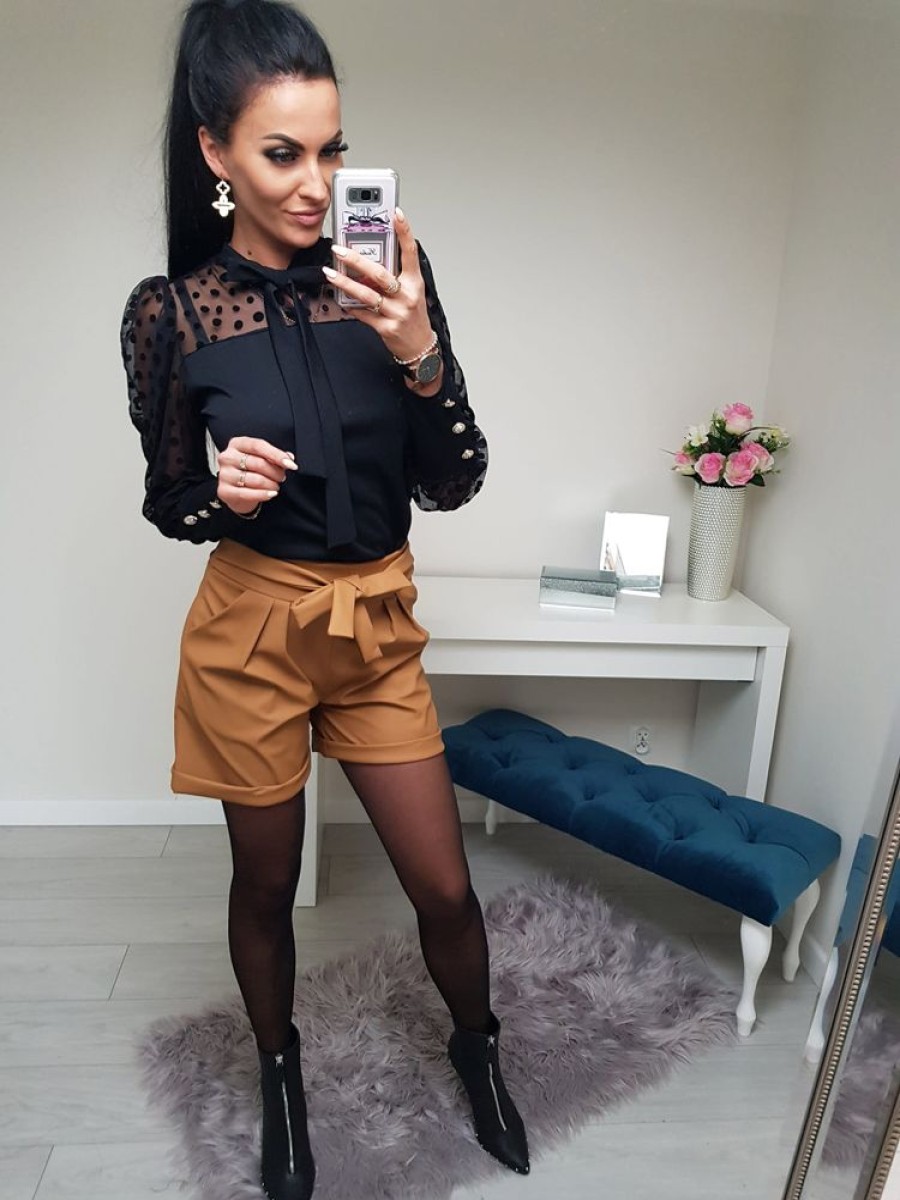 Odziez Stylowo | Spodenki Skirt Camel